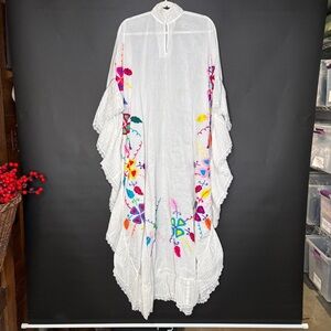 Handmade Embroidered Latin Inspired Poncho Dress Costume
